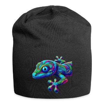 Gecko - Jersey-Beanie - Schwarz - Vorne