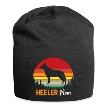 Heeler Mama Mutter Haustier Vieh Hund Besitzer - Jersey-Beanie - Schwarz - Vorne