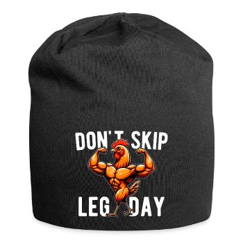 Ne Pas Skip Leg Day Palestra GYM Spiritosa Drôle - Bonnet en jersey - noir - Devant
