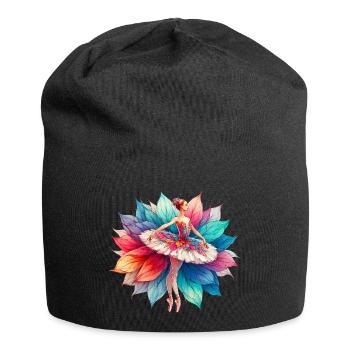 Ballet dancer with tutu - Jersey Beanie - black - Front