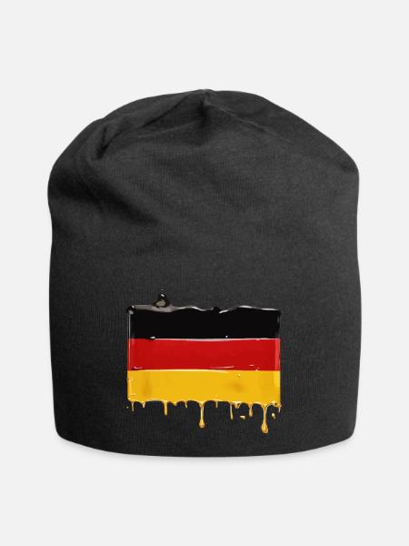 DEUTSCHLAND FLAGGE DEUTSCHLANDFAHNE - Jersey-Beanie - Schwarz