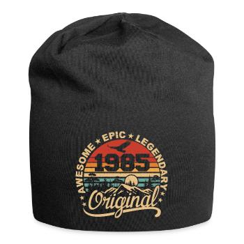 Original 1985 Geburtstagsgeschenk 1985 Retro 1985 - Jersey-Beanie - Schwarz - Vorne