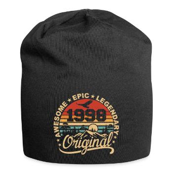 Original 1998 Geburtstagsgeschenk 1998 Retro 1998 - Jersey-Beanie - Schwarz - Vorne