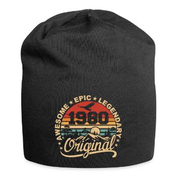 Original 1980 Birthday Gift 1980 Retro 1980 - Jersey Beanie - black - Front