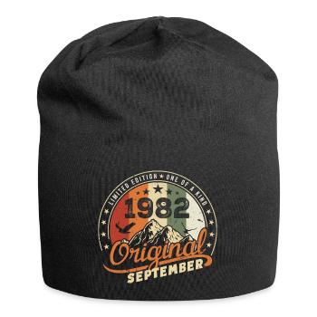 Vintage Birthday Gift Born September 1982 - Jersey Beanie - black - Front