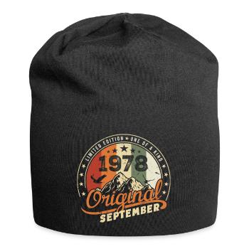 Vintage Birthday Gift Born September 1978 - Jersey Beanie - black - Front
