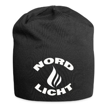 NORDLICHT - Jersey-Beanie - Schwarz - Vorne