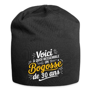 BOGOSSE DE 30 - Bonnet en jersey - noir - Devant
