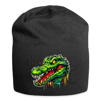 Crocodile - Bonnet en jersey - noir - Devant