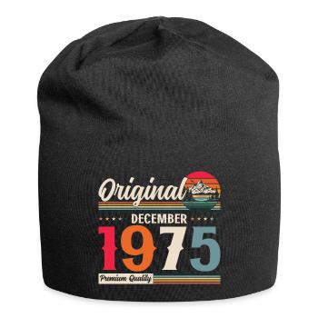 50th Birthday Original December 1975 Volume 75 - Jersey Beanie - black - Front