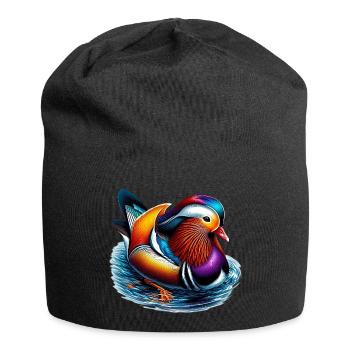 Canard mandarin - Bonnet en jersey - noir - Devant