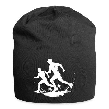 Running Chart - Jersey Beanie - black - Front