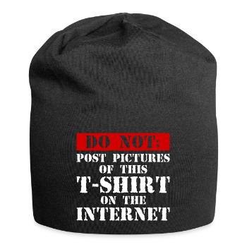 Do Not Internet – Nerd, Social Media & Geek Fun - Jersey-Beanie - Schwarz - Vorne