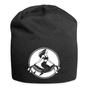 Fliegender Teppich Design – Magischer Orient - Jersey-Beanie - Schwarz - Vorne