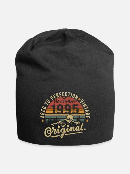 november 1995 Geburtstag november 1995 - Jersey-Beanie - Schwarz