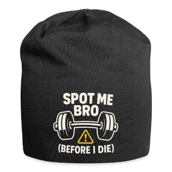 Drôle de développé couché Meme Spot Me Bro Powerlifting - Bonnet en jersey - noir - Devant