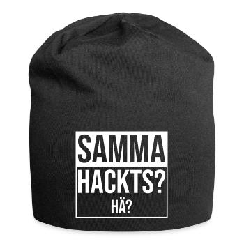 samma hacks hä - Jersey Beanie - black - Front