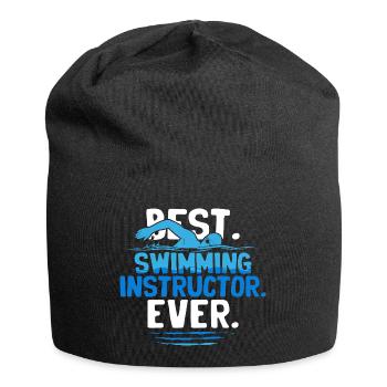Schwimmlehrer Best Swimming Instructor Ever - Jersey Beanie - black - Front