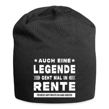 Rentner Ruhestand Geschenkidee - Jersey-Beanie - Schwarz - Vorne