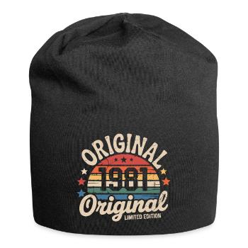 1981 Vintage Édition limitée Cadeau 1981 - Bonnet en jersey - noir - Devant