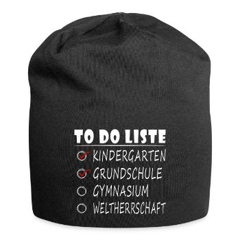 Enrollment in Gymnasium 5th grade Gymnasium student - Jersey Beanie - black - Front