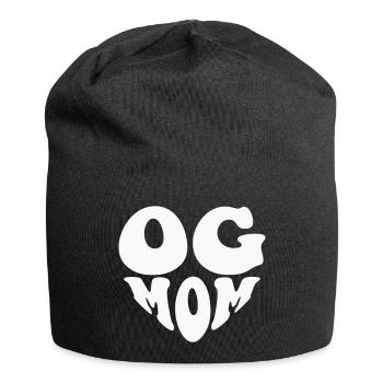 OG Mom - Heart Logo (Custom Color) - Jersey Beanie - black - Front