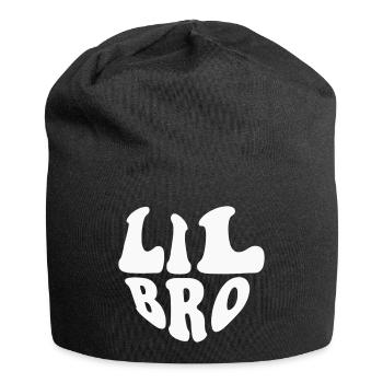 Logo du cœur de petit frère - Couleur personnalisable - Bonnet en jersey - noir - Devant