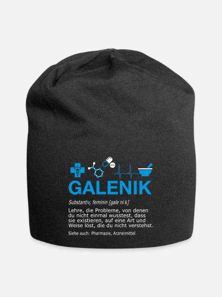 Galenik Pharmazie Pharmakant Apotheke Definition - Jersey-Beanie - Schwarz