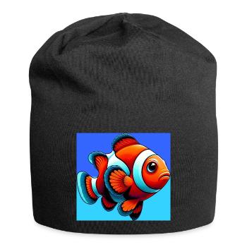 Poisson-clown - Bonnet en jersey - noir - Devant