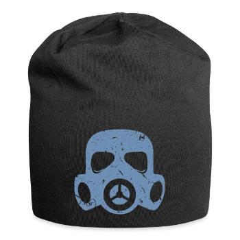 Grunge Gasmaske Nuklear Radioaktiv Feinstaub - Jersey-Beanie - Schwarz - Vorne