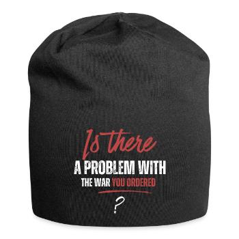  funny War Dark Humor Anti-War - Jersey Beanie - black - Front