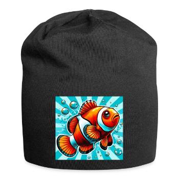 Poisson-clown - Bonnet en jersey - noir - Devant