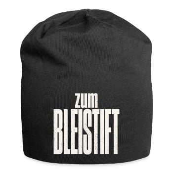 Zum Bleistift - Jersey-Beanie - Schwarz - Vorne