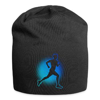Geschenkidee für einen Running mit Running - Jersey-Beanie - Schwarz - Vorne