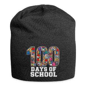 100 Days Classroom School Supplies Student Pride - Jersey Beanie - black - Front