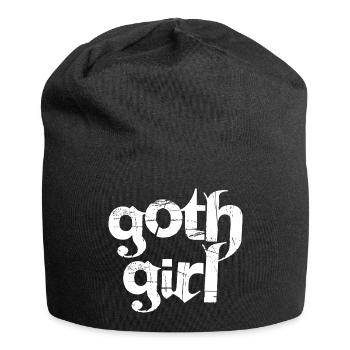 Fille gothique - Bonnet en jersey - noir - Devant