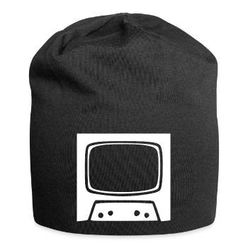 Retro Vintage TV 80s 90s Gift - Jersey Beanie - black - Front