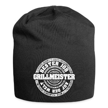 Profession: Grill Master - Jersey Beanie - black - Front