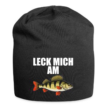 Leck Mich Am Barsch - Jersey-Beanie - Schwarz - Vorne
