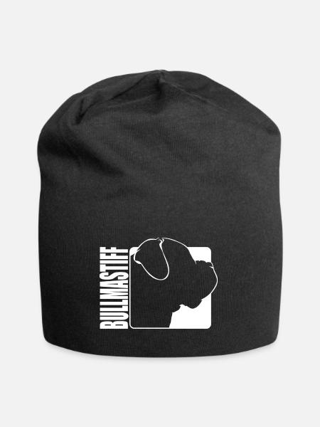 Bullmastiff Profil Hund Hunde Mastiff Wilsigns - Jersey-Beanie - Schwarz