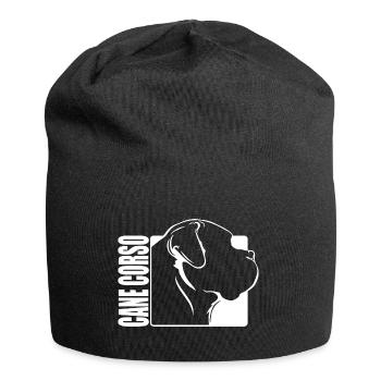 Cane Corso Profile Dogs Dog Wilsigns - Jersey Beanie - black - Front