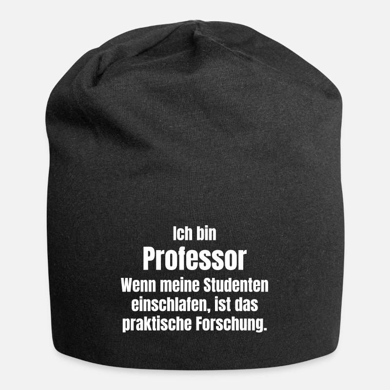 Ich bin Professor - Jersey-Beanie - Schwarz
