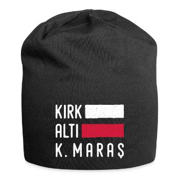 Maras 46 Türkei Turkiye Geschenk Urlaub TR Türk - Jersey-Beanie - Schwarz - Vorne