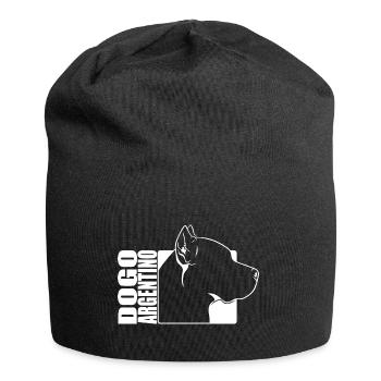 Dogue Argentino Profil Chiens Chien Wilsigns - Bonnet en jersey - noir - Devant
