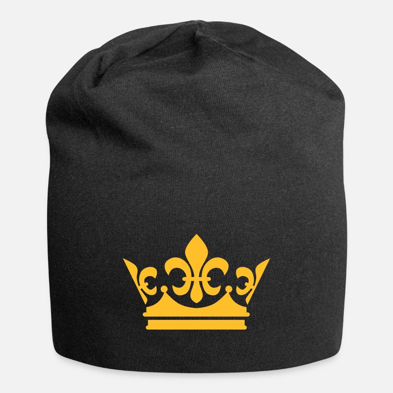1c Crown King / Couronne - Bonnet en jersey - noir