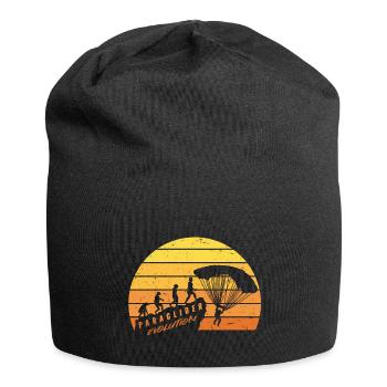 Paraglider Evolution Gleitschirmfliegen - Jersey-Beanie - Schwarz - Vorne
