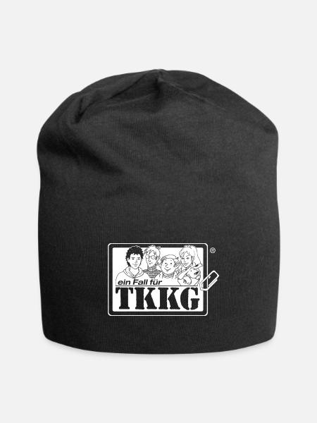 TKKG TKKG Logo Ein Fall Für TKKG Weiß - Jersey-Beanie - Schwarz