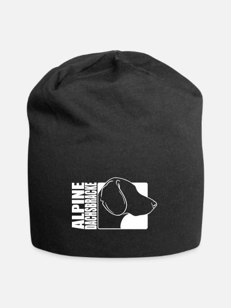 Alpine Dachsbracke Profil Hunde Hund Wilsigns - Jersey-Beanie - Schwarz
