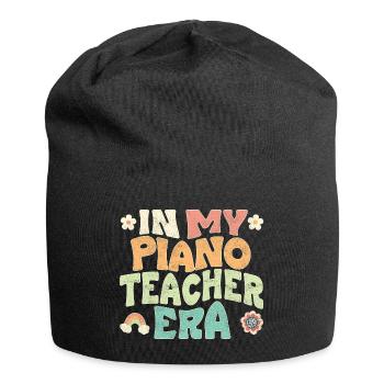 In my Piano teacher era - Jersey Beanie - black - Front