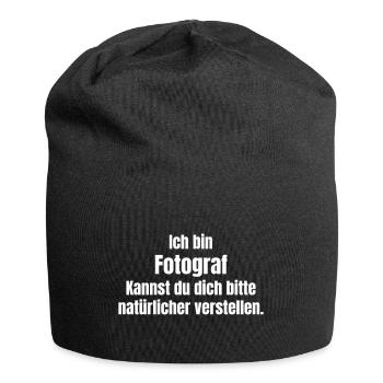 Fotograf - Jersey-Beanie - Schwarz - Vorne